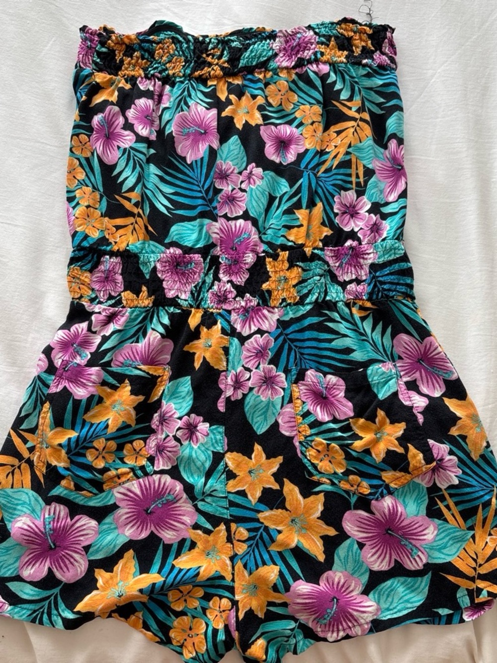 Tropical Floral Romper - Hawaiian - Picture 3 of 3